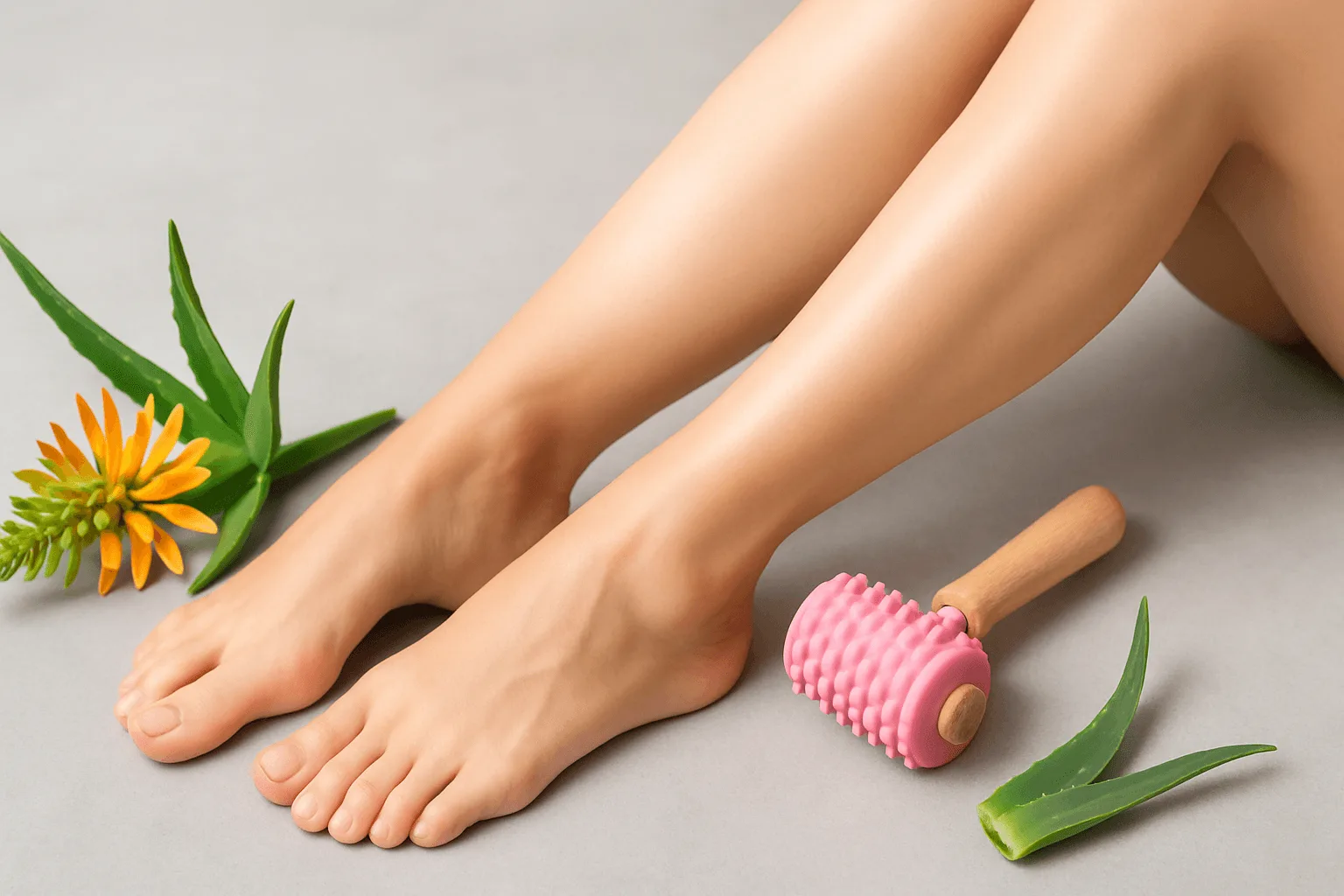 anticelulitnu masažu aloe vera gelom