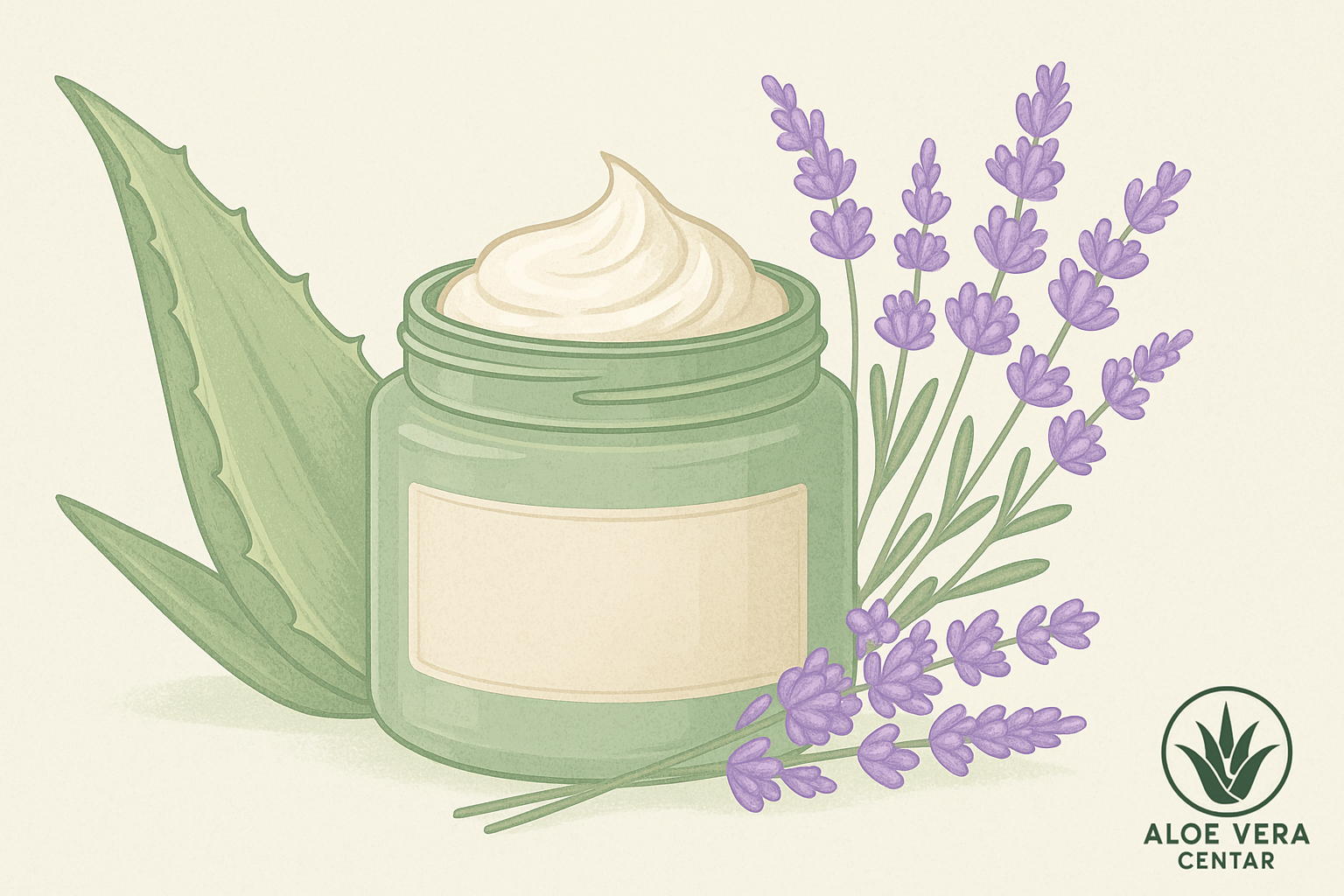 Aloe vera in sivka – naravna krema za pomiritev razdražene kože