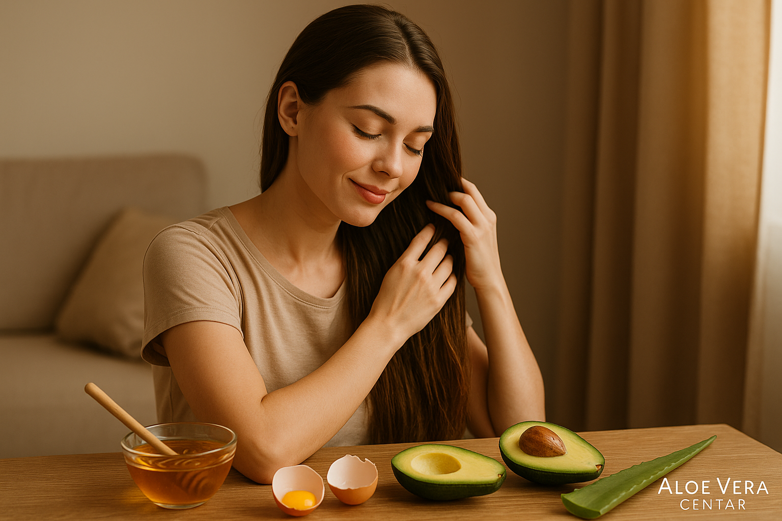 Prirodni sastojci za sjajnu kosu – med, jaja, avokado i aloe